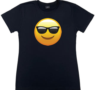 Buy black-cool-emoji Emoji Symbols - Ladies T-shirt