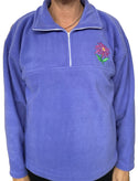 996 Embroidered Flower Collar Tops