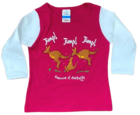 GM Jump Kangaroo Girls Long Sleeve T-shirt