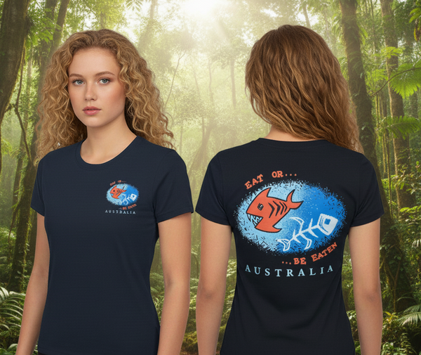 AIE Be Eaten Ladies Slim Fit T-shirt