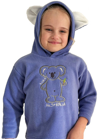 Buy jacaranda-lilac AYA778 Koala Ears - Kids Hood Top