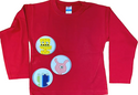 GM Robot Applique Kids Long Sleeve T-shirts - Limited Edition