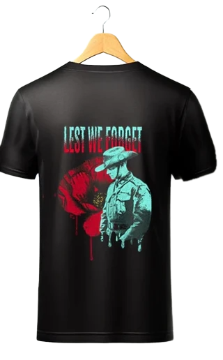 Lest We Forget Soldier - Adult T shirt
