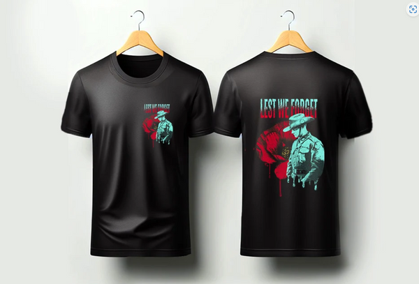 Lest We Forget Soldier - Adult T shirt