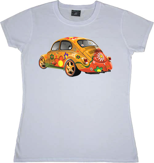 222 VW Flower Beetle - Slim Fit Ladies T-shirt