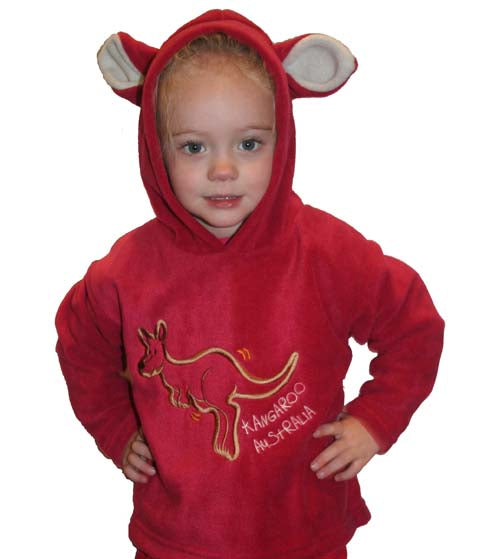 BLA778 Kangaroo Ears - Kids Hood Top