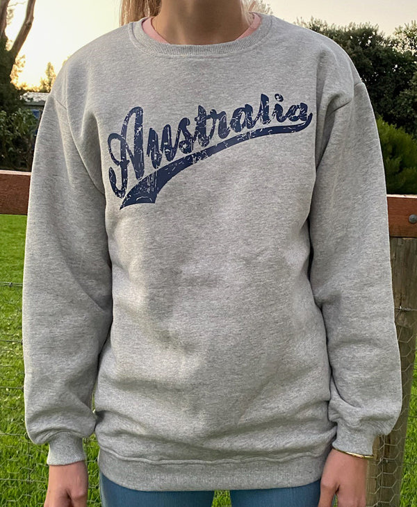 CBU771 Australia Script - Crew Neck Jumper