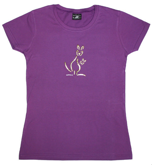 CKO Kangaroo Foil - Ladies Slim Fit T-shirt