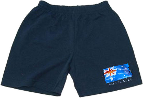 553 Printed Navy Cotton Kids Shorts