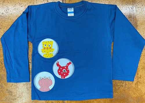 GM Robot Applique Kids Long Sleeve T-shirts - Limited Edition