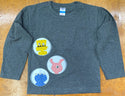 GM Robot Applique Kids Long Sleeve T-shirts - Limited Edition