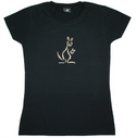 CKO Kangaroo Foil - Ladies Slim Fit T-shirt