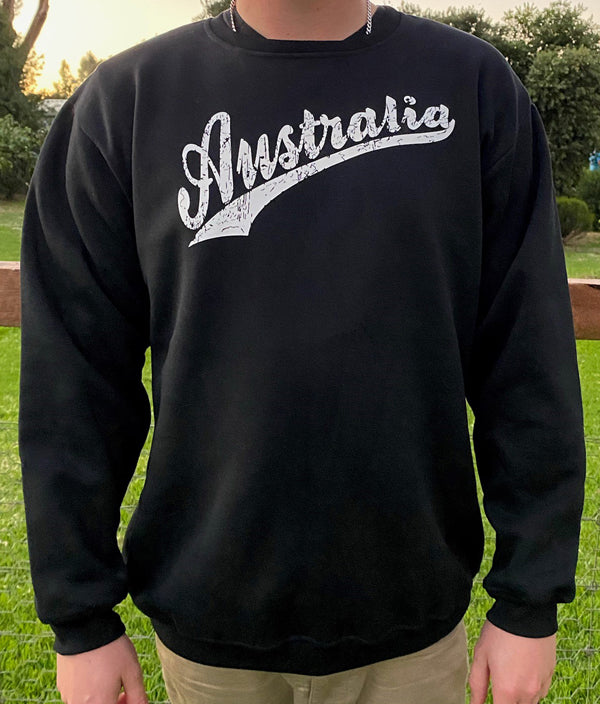 CBU771 Australia Script - Crew Neck Jumper