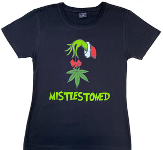 Buy mistle-stoned-back Christmas Grinch - Ladies T-shirts