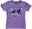 112 Heart Birds Ladies T-shirt