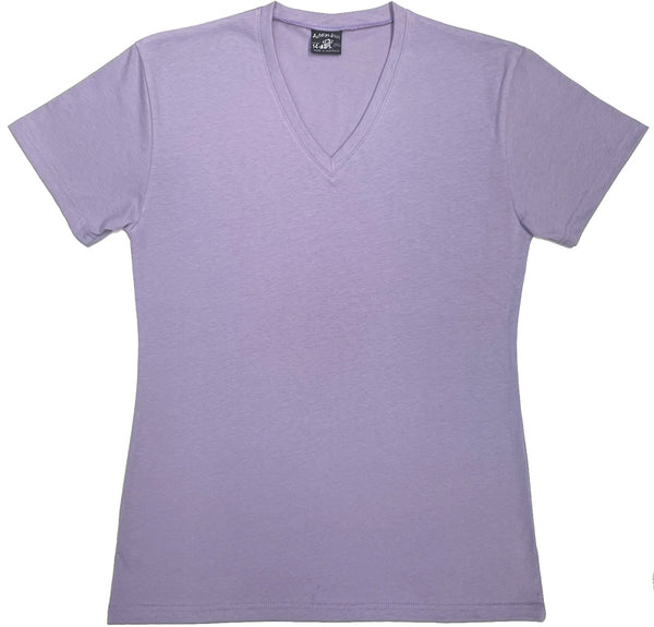 112V Ladies Plain V-Neck T-shirt