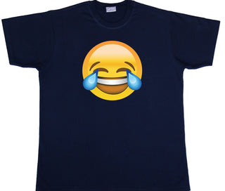 Buy navy-laughing-emoji Emoji Symbols - Adult T-shirt