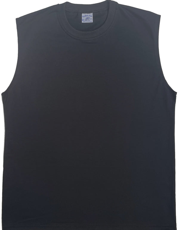 229 Adult Plain Muscle Tank Tees