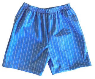 553 Checked Drill Cotton Kids Shorts