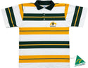AWF447 Australia Crest Striped Polo