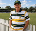 AWF447 Australia Crest Striped Polo