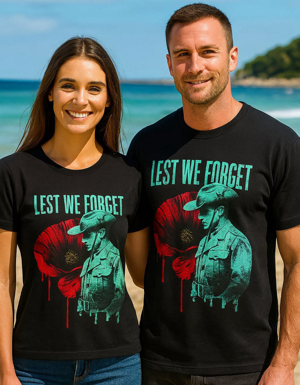 Lest We Forget Soldier - Adult T shirt