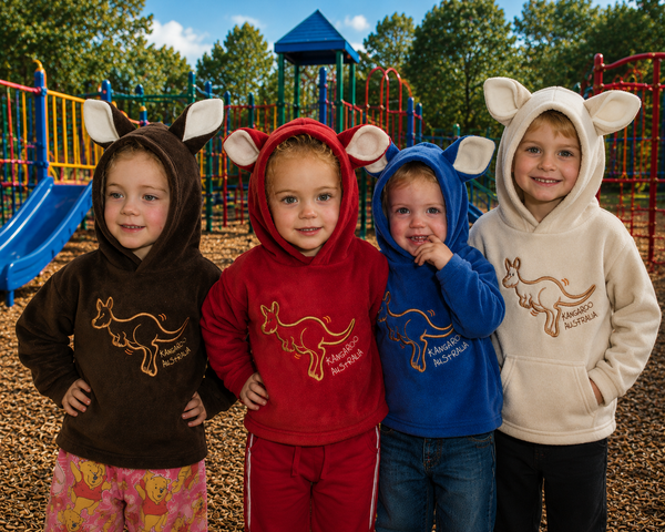 BLA778 Kangaroo Ears - Kids Hood Top
