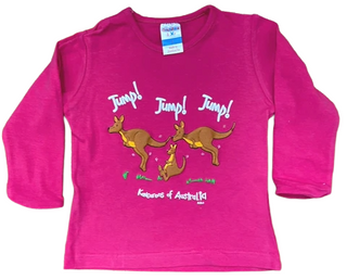 GM Jump Kangaroo Girls Long Sleeve T-shirt
