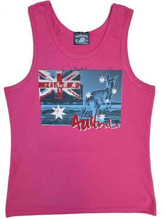 228 Ladies Singlet Printed