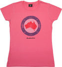 CHB Australia Map Circle - Ladies Slim Fit T-Shirt