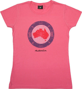 CHB Australia Map Circle - Ladies Slim Fit T-Shirt