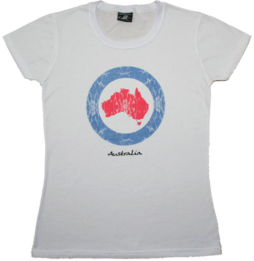 CHB Australia Map Circle - Ladies Slim Fit T-Shirt