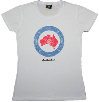 CHB Australia Map Circle - Ladies Slim Fit T-Shirt