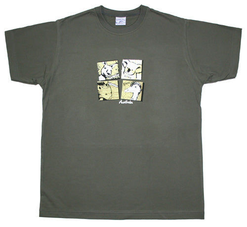 CJP 4 Square Animals -  Adult T-Shirt