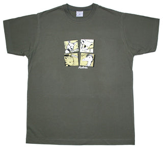 CJP 4 Square Animals -  Adult T-Shirt