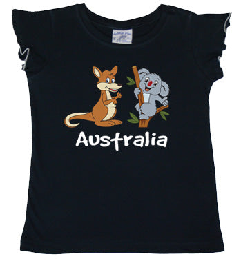 CZB Kangaroo & Koala Girls T-shirts