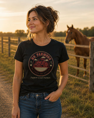 FTB Support Local Farmers - Ladies T-shirt