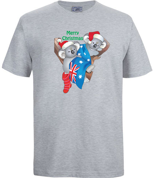 Christmas Koalas - Adult T-shirt