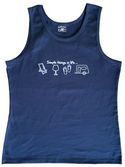 228 Simple Things In Life Wine - Ladies Singlet