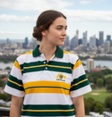 AWF447 Australia Crest Striped Polo