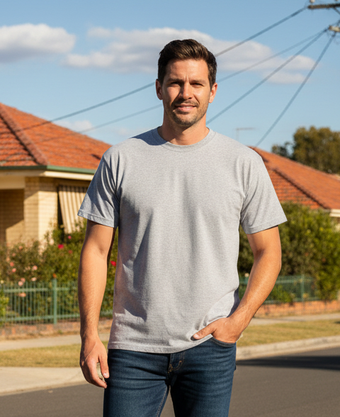 221 Adults Plain T-Shirt