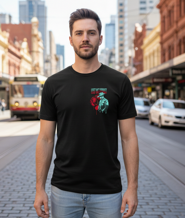 Lest We Forget Soldier - Adult T shirt