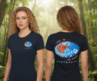 AIE Be Eaten Ladies Slim Fit T-shirt