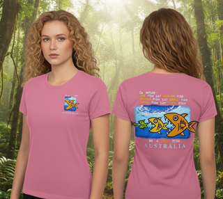 AIF Be A Big Fish - Ladies Slim fit T-shirt