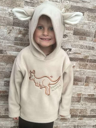 BLA778 Kangaroo Ears - Kids Hood Top