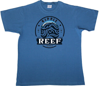 Buy blue Ripple Reef - Adult T-shirt