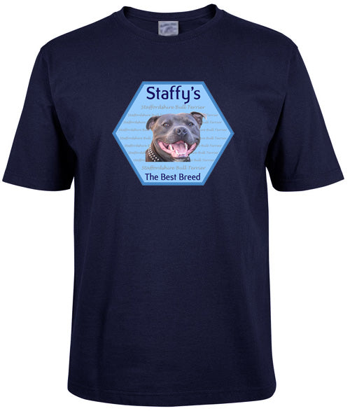 Staffy Dog - Adult T-shirt