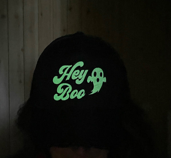 GLOW in the DARK Black Cap