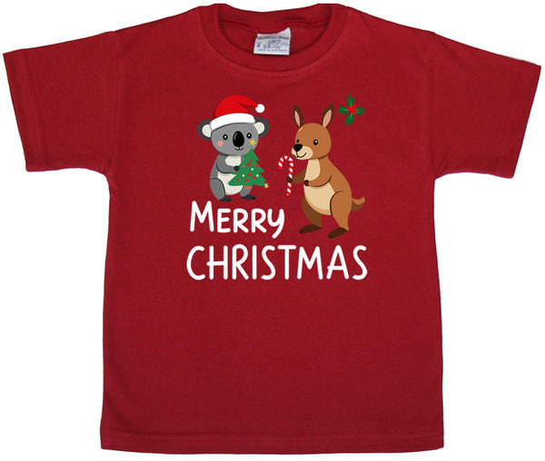 Christmas Koala & Kangaroo - Kids T-shirt