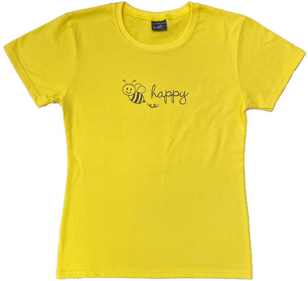Bee Happy - Ladies T-shirt